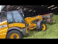 cumbrian silage 2024. fendt reverse drive mf claas jcb team chop cart u0026 clamp.