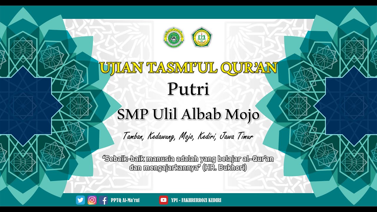 Ujian Tasmi'ul Qur'an Siswi Putri SMP Ulil Albab Mojo Kediri |2023 ...