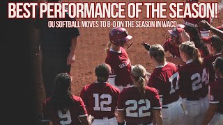 OU Softball DOMINATES Baylor, Moves to 8-0.