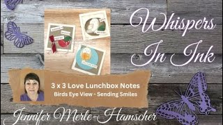 3 x 3 Love Lunchbox Notes