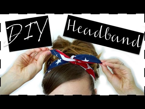 DIY Bandana Wire Headband DIY Bandana Wire Headband