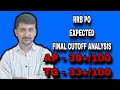 RRB PO EXPECTED FINAL CUTOFF ANALYSIS FOR ANDHRAPRADESH AND TELANGANA