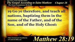 The Gospel of Matthew Chapter 28 - Bible Book #40 - The Holy Bible KJV Read Along Audio/Video/Text