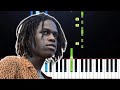 Japanese Denim - Daniel Caesar (Piano Tutorial)