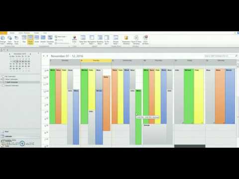 Using Outlook to Create Staff Schedules Using Outlook to Create Staff Schedules