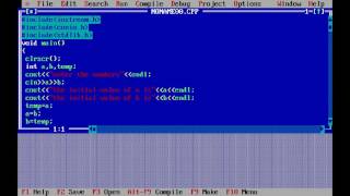 turboc++ displaying 2-d rectangular board using nested loop - part2