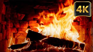 🔥 Relaxing Fireplace Glow: Burning Logs, Gentle Crackles, and the Cozy Comfort of a Woodland Cabin