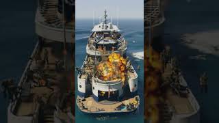 Israeli President Airship, With Helicopter Military Destroy By Iranian Fighter jets Gta V #shorts