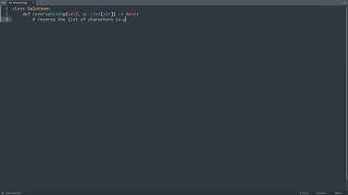 Leetcode 344. Reverse String in Python | Python Leetcode | Python Coding Tutorial | Python Code ASMR