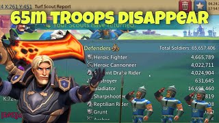 Lords Mobile - How to make troops disappear. Scary reports agaisnt big compositi