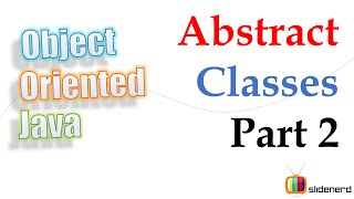 61 Java Abstract Classes Part 2 |