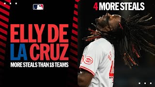 Elly De LA Cruz! ⚡️ FOUR MORE STEALS ⚡️ (First player to 30 SB in 2024, more ste