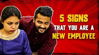 😀 5 Signs of New Employee | VJ Tara, VJ Balaw | Office Atrocities