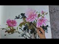 中國畫課程_第102課_學畫牡丹提高篇_lesson 102_learning to paint peonies enhancement_有字幕 with subtitles