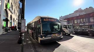 4K 2025: MTA NYC Bus 2012 Novabus LFS Articulated #5954 On The Bx19