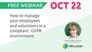 How to manage your employees and volunteers in a compliant GDPR environment