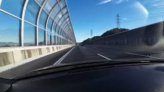 A video of just driving a car on a highway while keeping left