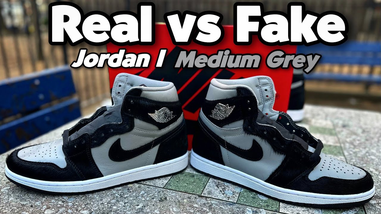 Real Vs Fake Jordan 1 Medium Grey How To Legit Check Your Shoes
