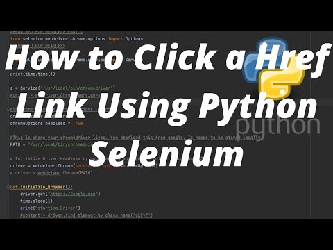 Selenium Python Tutorial How To Click A Href Link Using Python