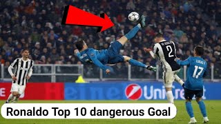 Ronaldo Top 10 dangerous Goal ⚽ | what you might have seen | Fifa world cup 2022 Qatar🇶🇦