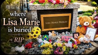 Where Lisa Marie is buried @ Meditation Garden @ Graceland #elvisweek2024 #elvispresley