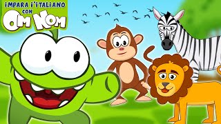 Impara Italiano Con Om Nom | Impara Gli Animali In Italiano | Cartoni Divertenti | Learn Italian