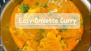 Easy lunch recipe Omlette Curry / சட்டுனு  ஒரு ஆம்லெட் குழம்பு