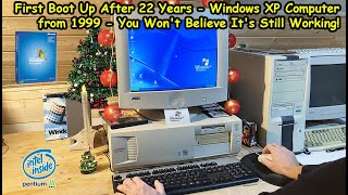 First Boot Up After 22 Years - Windows XP Computer from 1999 | You Won't Believe It's Still Working!