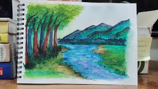 Time laps | Landscape | Water color
