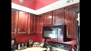 Refinished Kitchen Cabinets 7 years later!