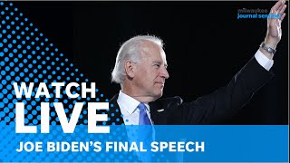 Live: Joe Biden gives final speech as president after Israel and Hamas reach ceasefire deal