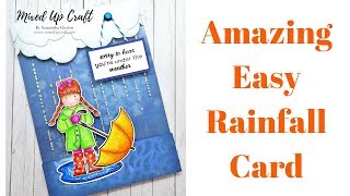 Easy Rainfall Card • Rainfall Shaker Card