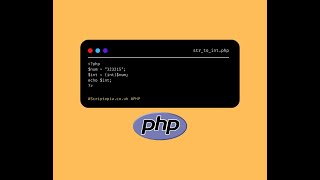 PHP Strings - Convert string to integer