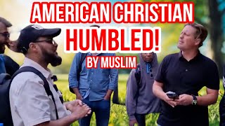 American Christian Humbled! Hashim Vs American Christian | Speakers Corner | Hyde Park