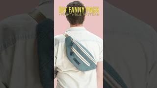 DIY Fanny Pack + Printable PDF Sewing Pattern #easybag #diy #fannypack #bagsewingtutorial #sewing
