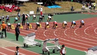 20190420 大阪高校春季地区別記録会（3･4地区） 男子 100m 予選 5組