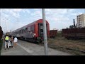 mototrain arriving and leaving shkozet station in durres albania