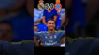 Real Madrid vs RCD Espanyol #ronaldo super #hattrick 🔥 #football #youtubeshorts