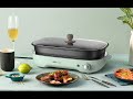 Bear 3in1 detachable Grill/Pan/Pot DKL D12Z4 with Glass Cover