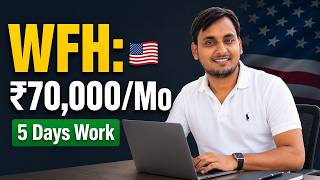 🔥 American Company Work From Home Job: ₹70,000/Month | 5 Days Work Only! 💻 | Jobs Mandi