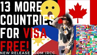 CANADA ADDED MORE COUNTRIES WITHOUT VISA| NEW PRESS RELEASE FROM IRCC