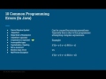 10 Common Errors and Mistakes Made in JAVA