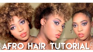 3 EASY AFRO / CURLY Hairstyles TYPE 4A/4B