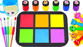 Satisfying Video DIY How To Make Rainbow Black Sprunki form Slimes & GIANT Stick Blessed Candy ASMR