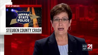 2 hospitalized after crash in Steuben County