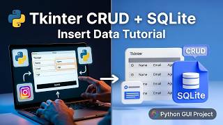 Python GUI Tutorial 03: Inserting Data from Entry Fields to SQLite | CS619 VU Project