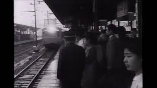 ラッシュ時の国鉄新宿駅  1962年