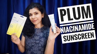 Plum 2% niacinamide rice water sunscreen 1 week experience | non sponsored content