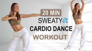 20 MIN SWEATY CARDIO DANCE Workout | All Standing | High Intensity - All Levels | Full Body Fat Burn