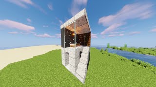 Simple Starter House for Minecraft Survival #minecraft #minecraftbuilding #minecraftbuild